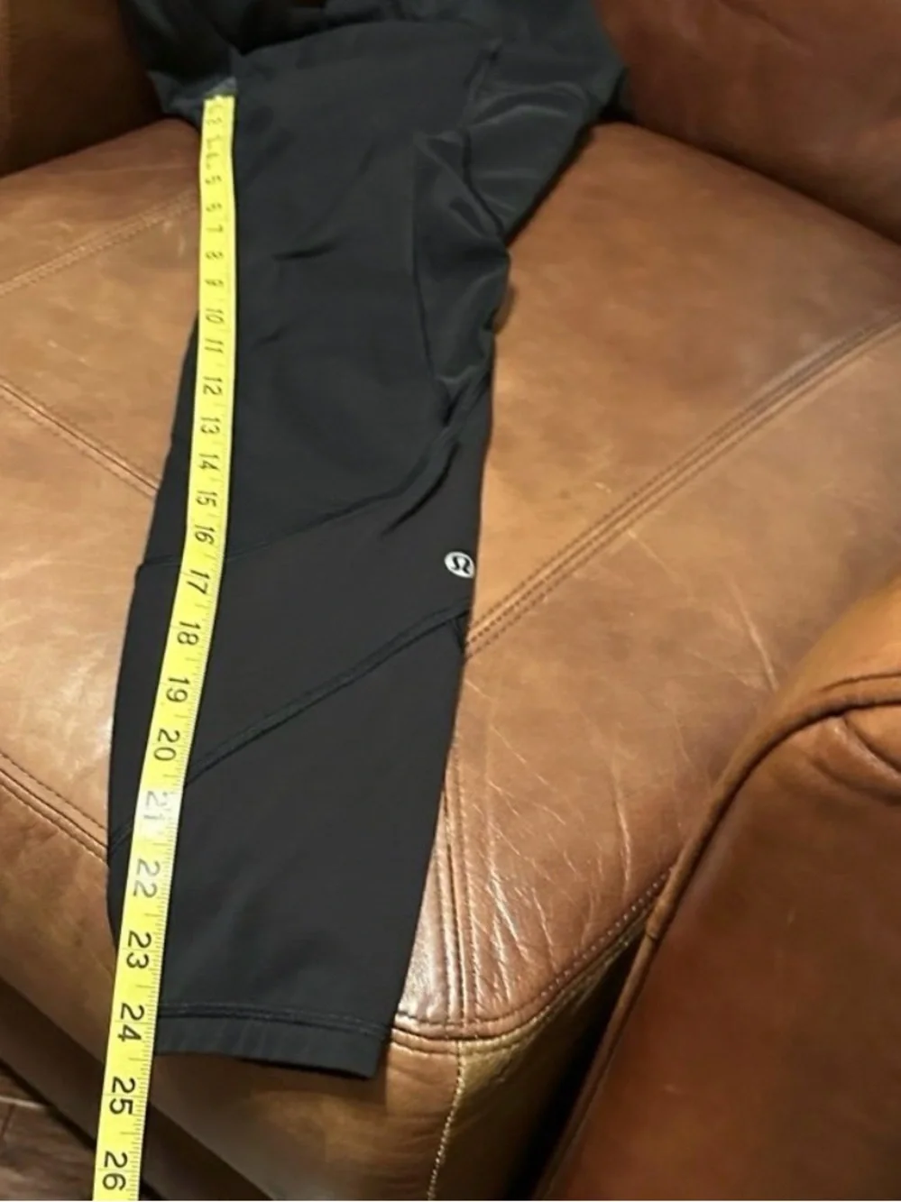 Lululemon |  Black High-Rise Athletic Leggings w/ Mesh Panels - Women’s 4